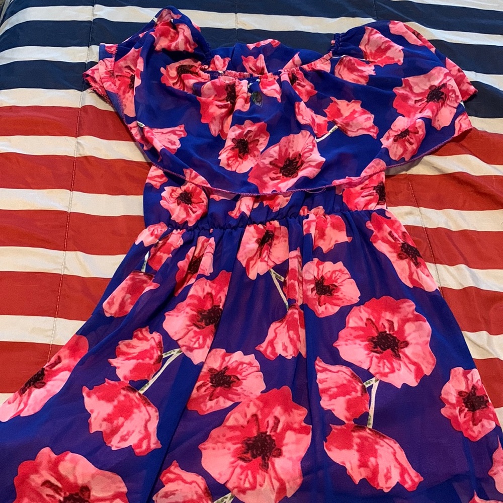 Shoulder off long dress